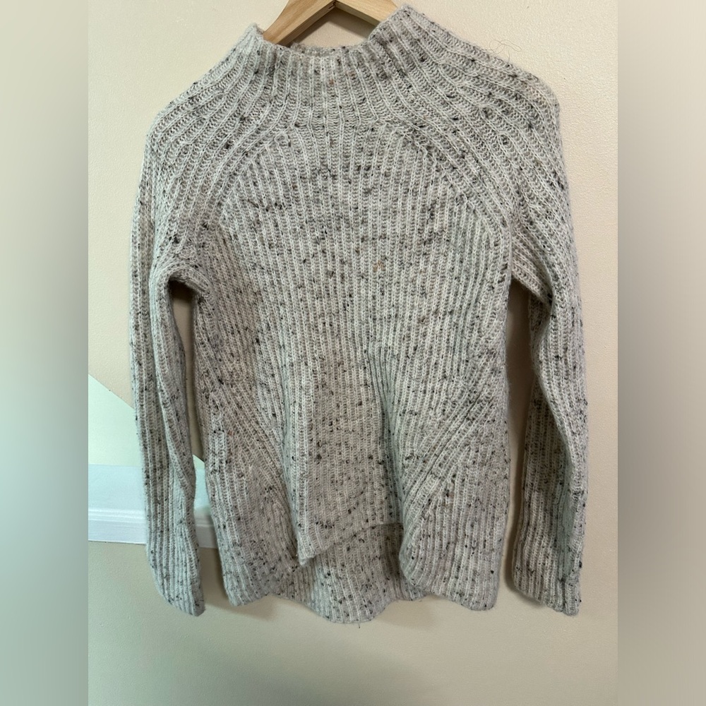 Madewell Ribbed Speckled Knit Turtleneck Sweater